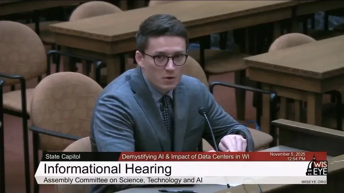 Will Alverson testifying on AI in manufacturing